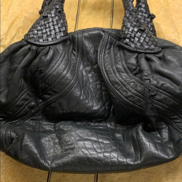 $1595 Fendi Baby Spy BLACK Nappa Leather Bag AUTH - Picture 7 of 13